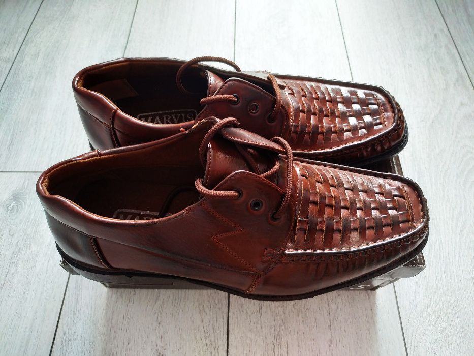 NOWE buty mokasyny półbuty męskie rozmiar 45 wkładka 29 cm SZCZECIN 1