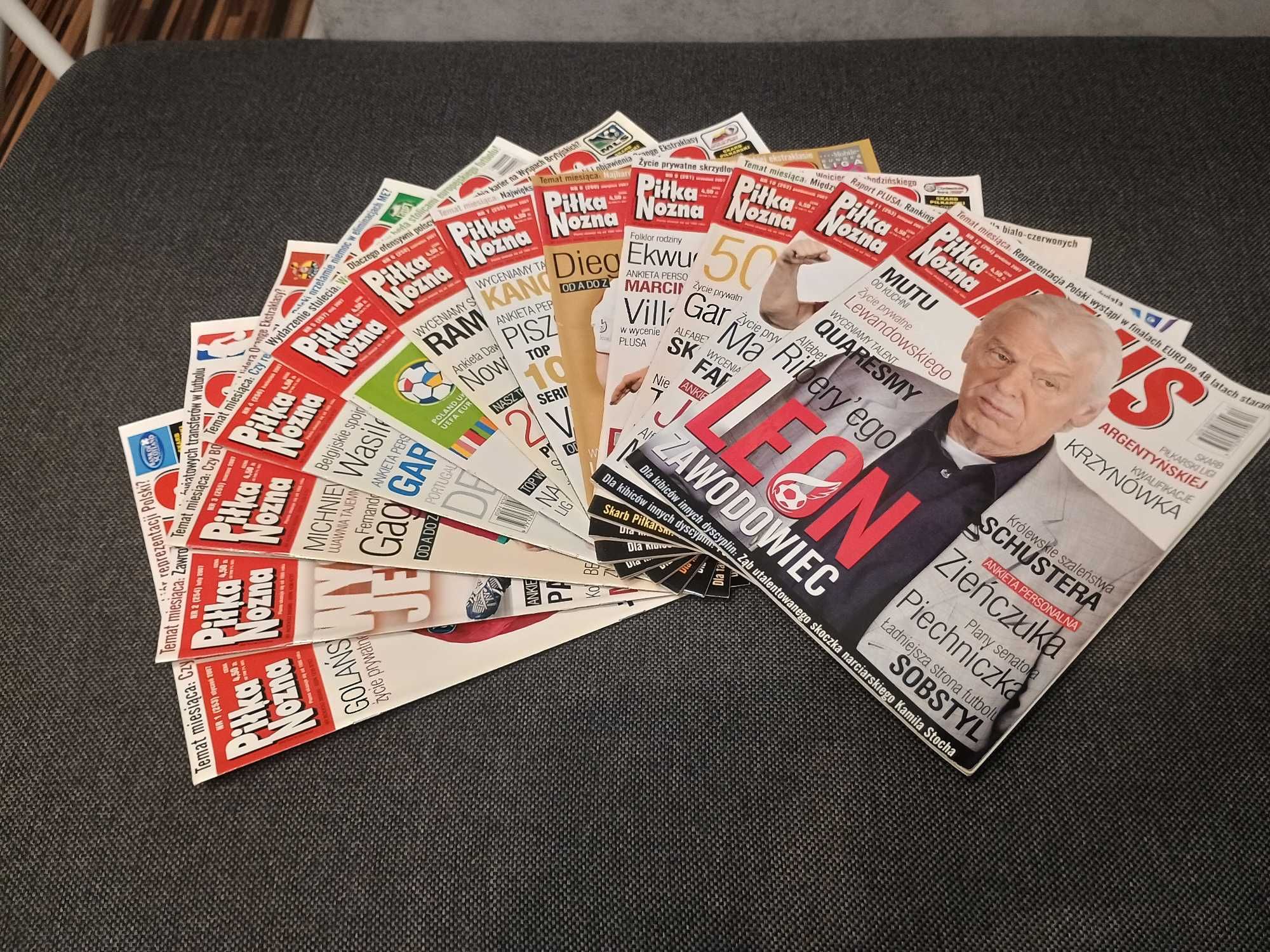 Czasopismo Piłka Nożna Plus 2007 - nr 1-12