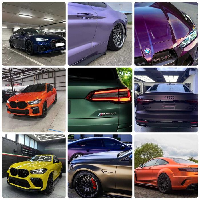 Folia samochodowa od importera do zmiany koloru, przyciemniania lamp