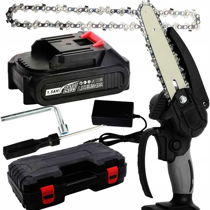NOWA Mini Piła Łańcuchowa Akumulatorowa zestaw WYSYŁKA prezent