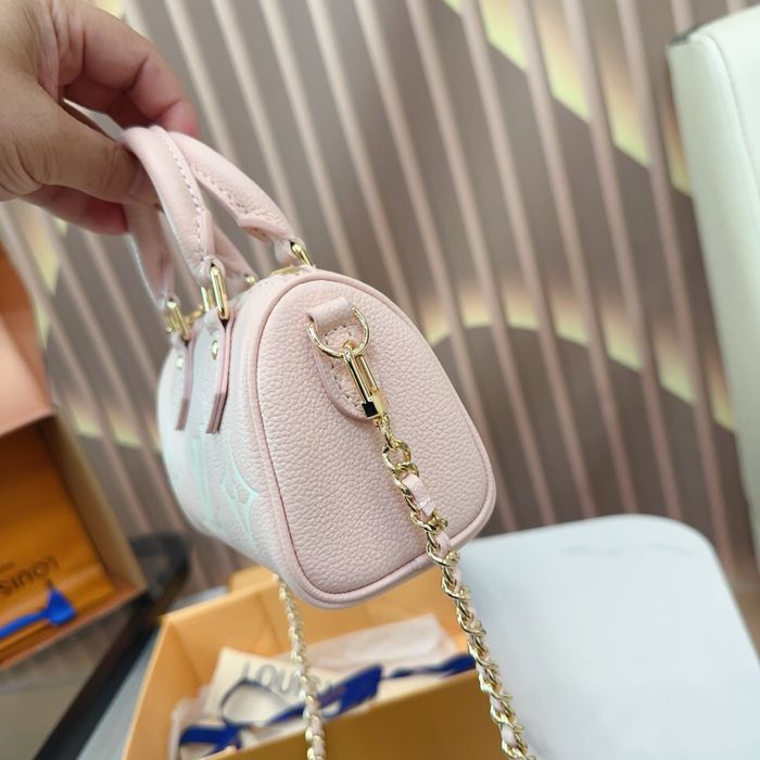 Сумка Louis Vuitton Nano Speedy рожевa