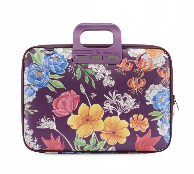 Bombata Peonia - torba na laptopa 15-16" fioletowa
