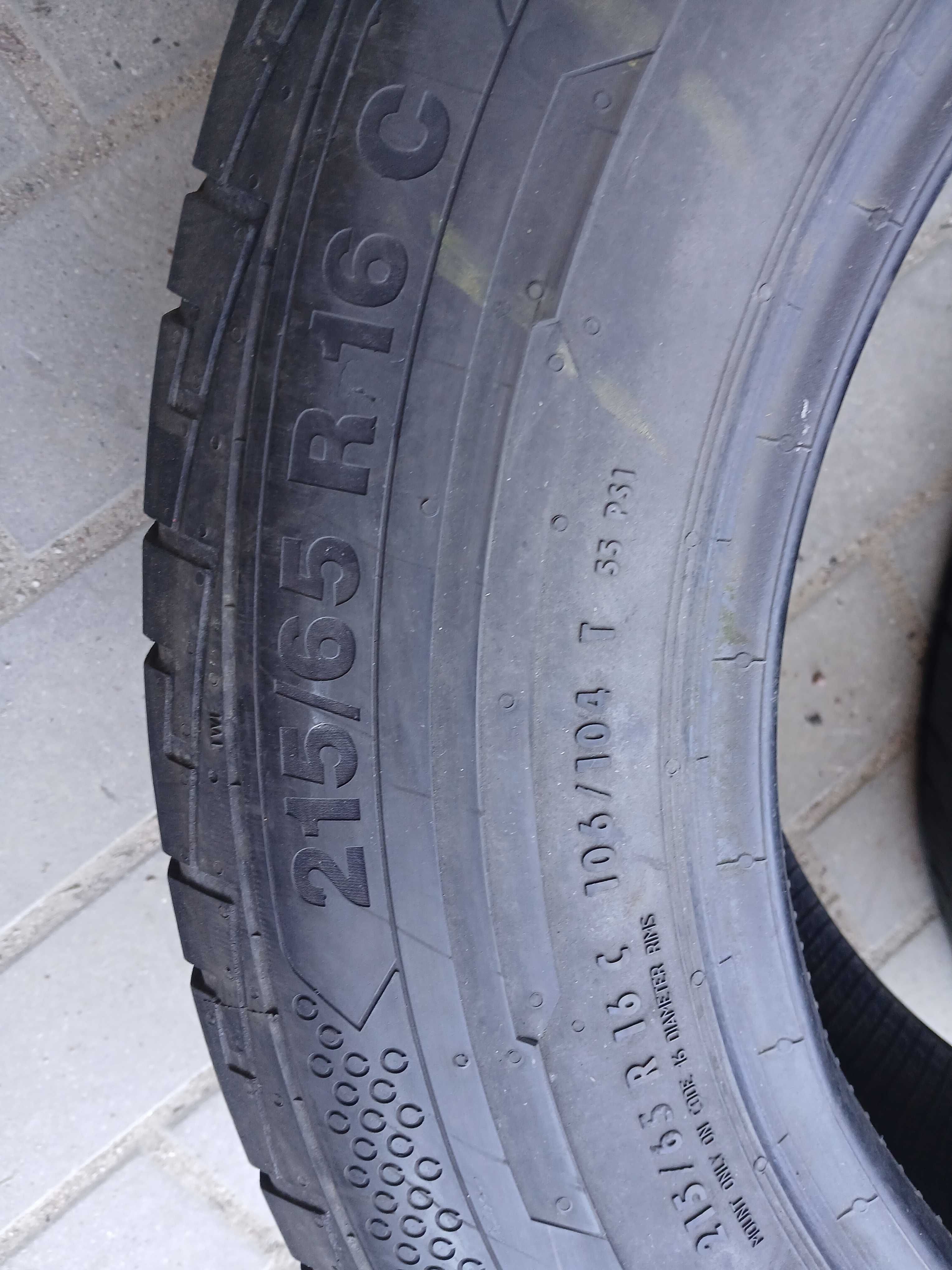 2x używane opony letnie 215/65 R16C CONTINENTAL Montaż Gwaranacja