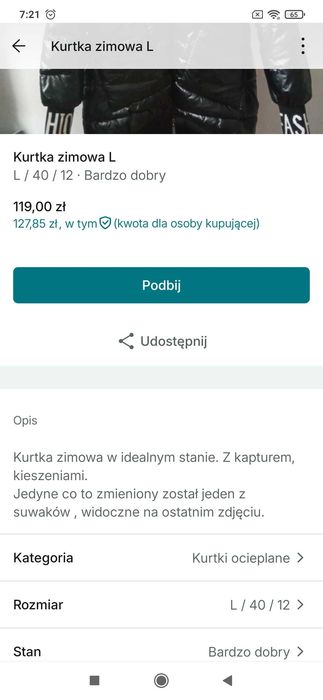 Kurtka zimowa L.