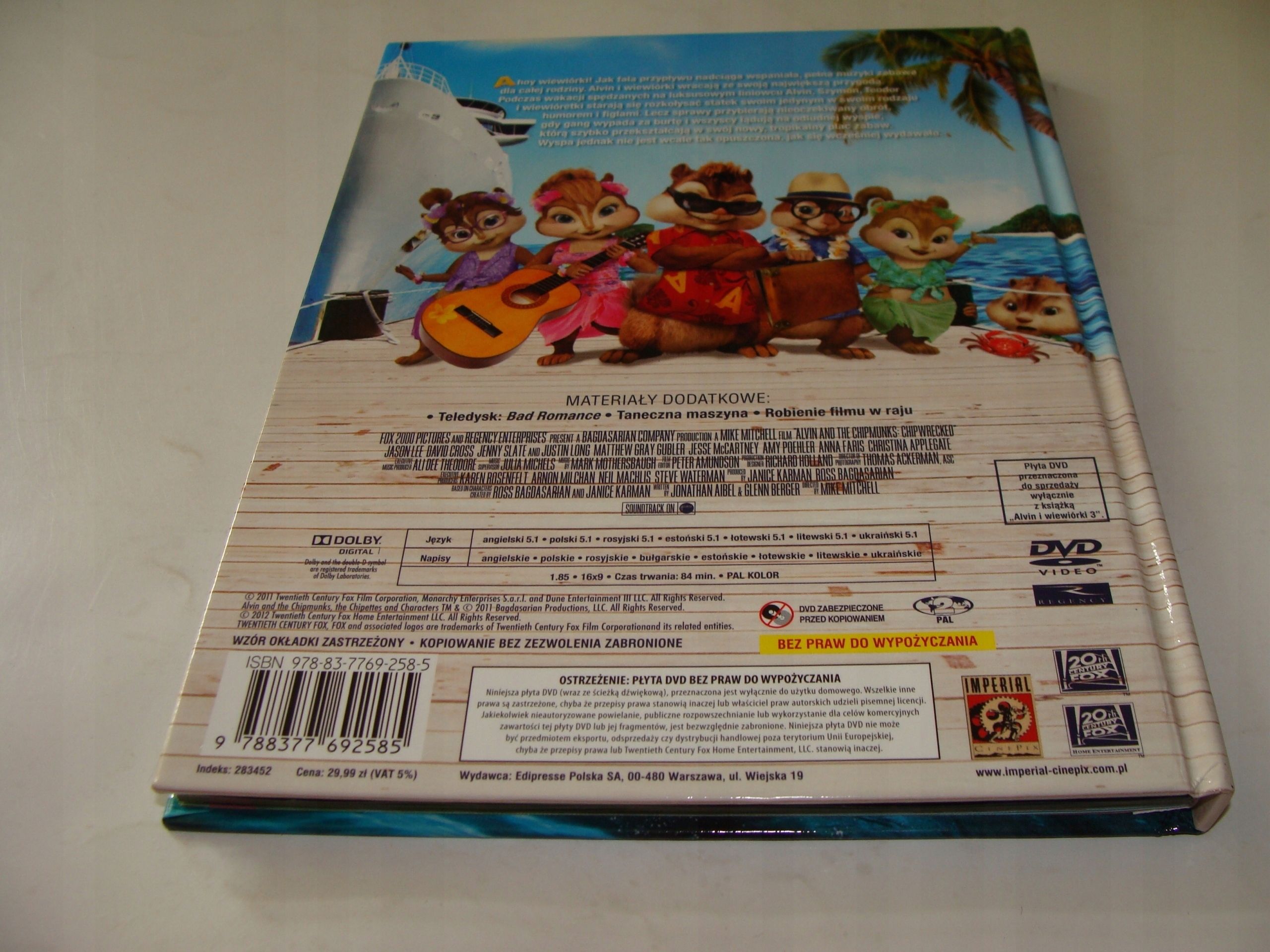 Alvin i wiewiórki 3 DVD *
