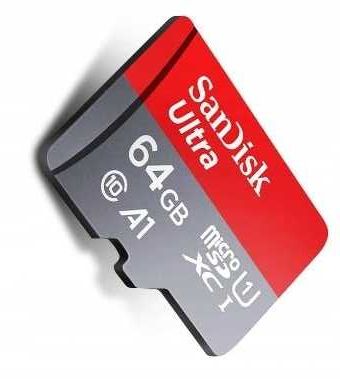 SanDisk Ultra 64GB microSDXC 140MB/s adapter czytnik kart w zestawie