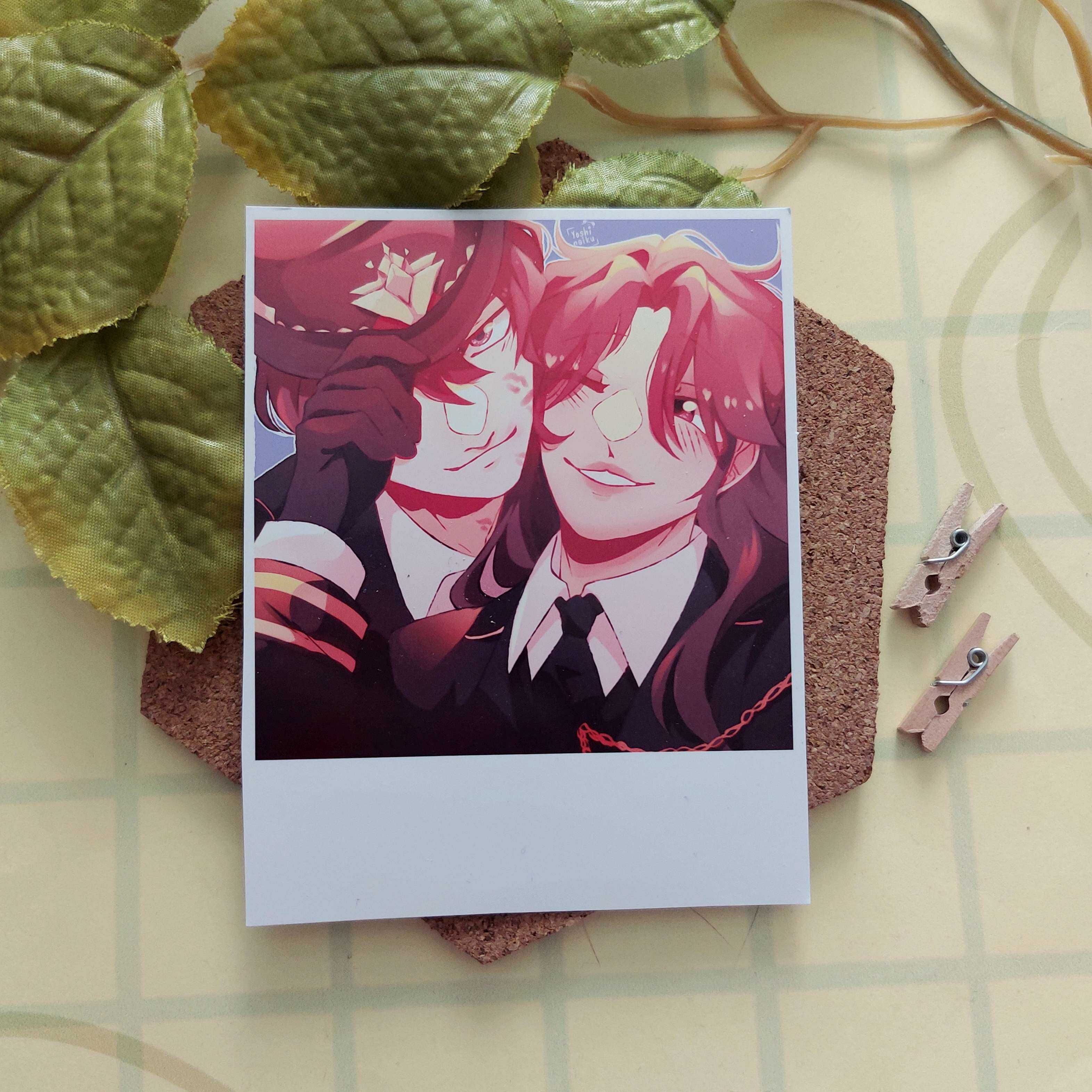 Polaroid print z Calebem