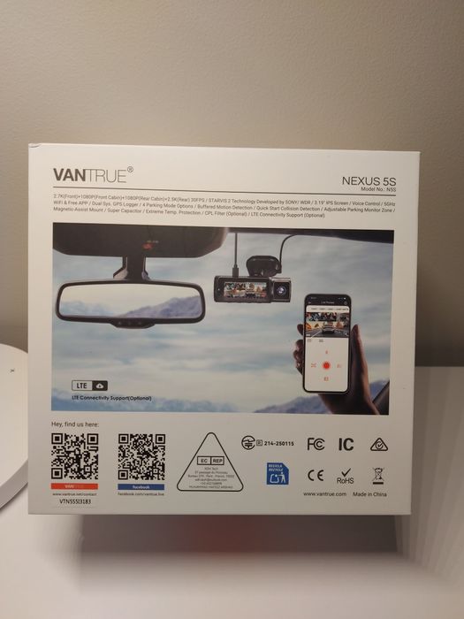 Kamera samochodowa VANTRUE N5S