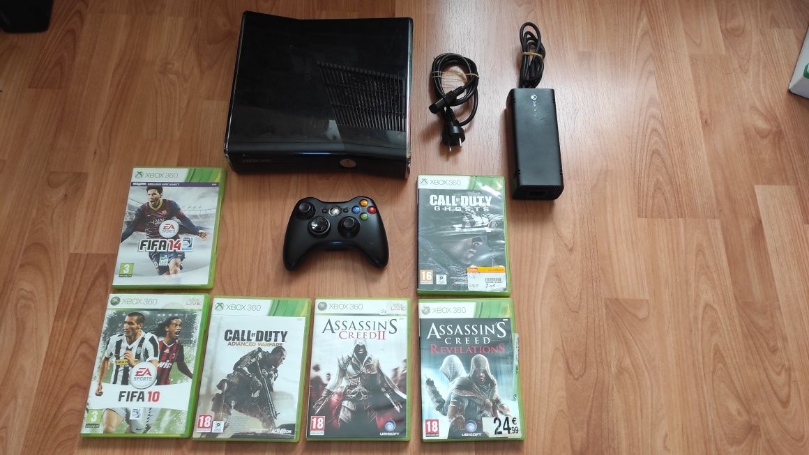 Xbox 360 com jogos