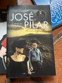 livro José e Pilar - Conversas Inéditas de Miguel Gonçalves Mendes.
