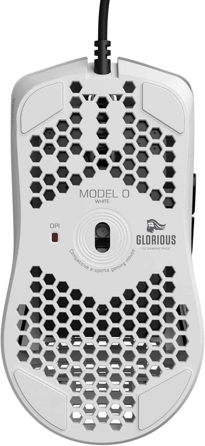 Rato Gaming Glorious Model O Branco (com fio)