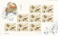 znaczki pocztowe - Chiny 2016 cena 18,70 zł kat.6€ - ptaki