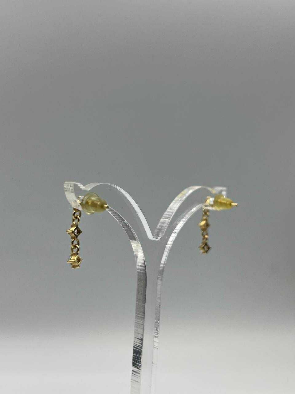 Złote kolczyki 14k 0.91g
