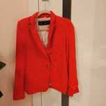 Marynarka Zara Basic S czerwona