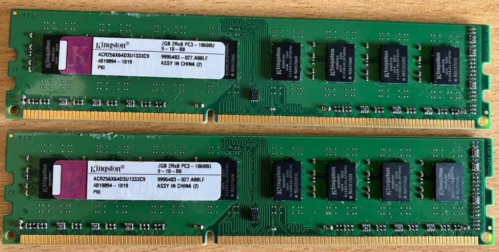 Memória RAM Kingston ACR256X64D3U1333C9 2GB DDR3 PC3-10600U