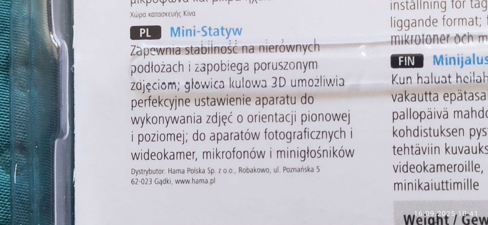 Statyw do aparatu trójnożny nowy
