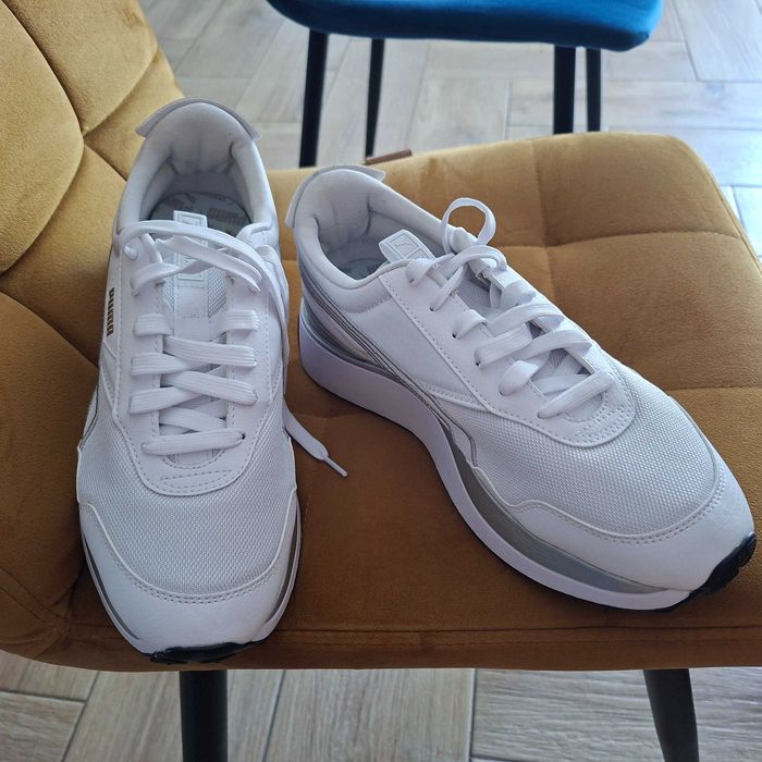 PUMA Cruise Rider r 41 Metaliczno-białe Buty sportowe damskie Jak nowe