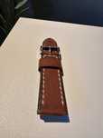 Fossil pasek do zegarka 24 mm jasny brąz