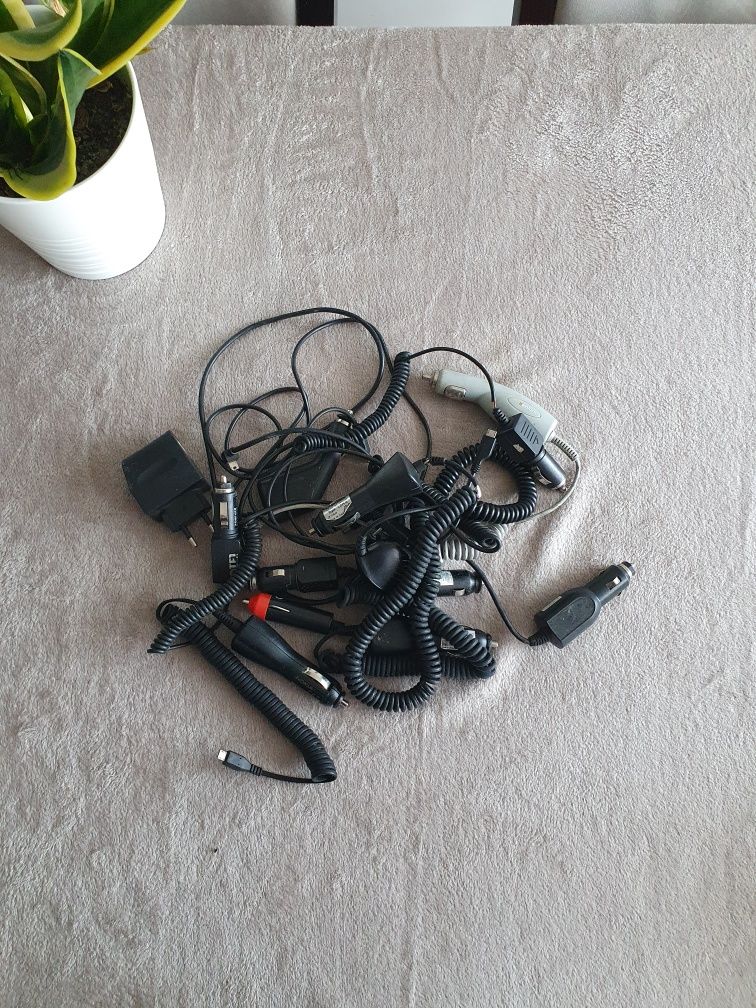 Ładowarka Samochodowa Mini USB, Micro USB, Cienki Wtyk Nokia.