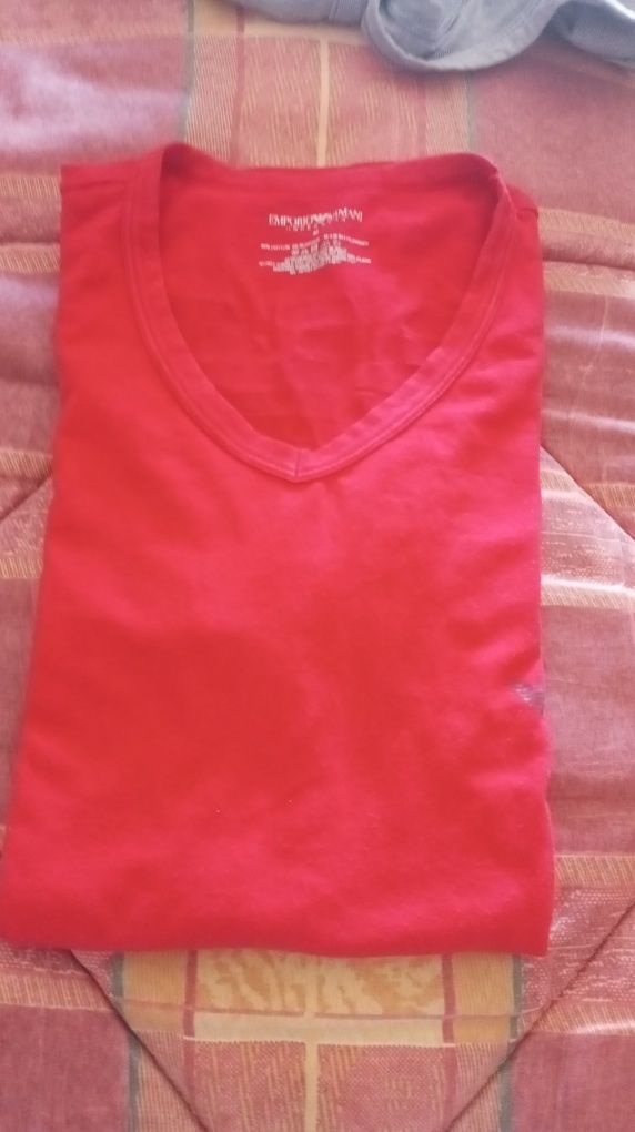 T-shirt Armani homem vermelho M