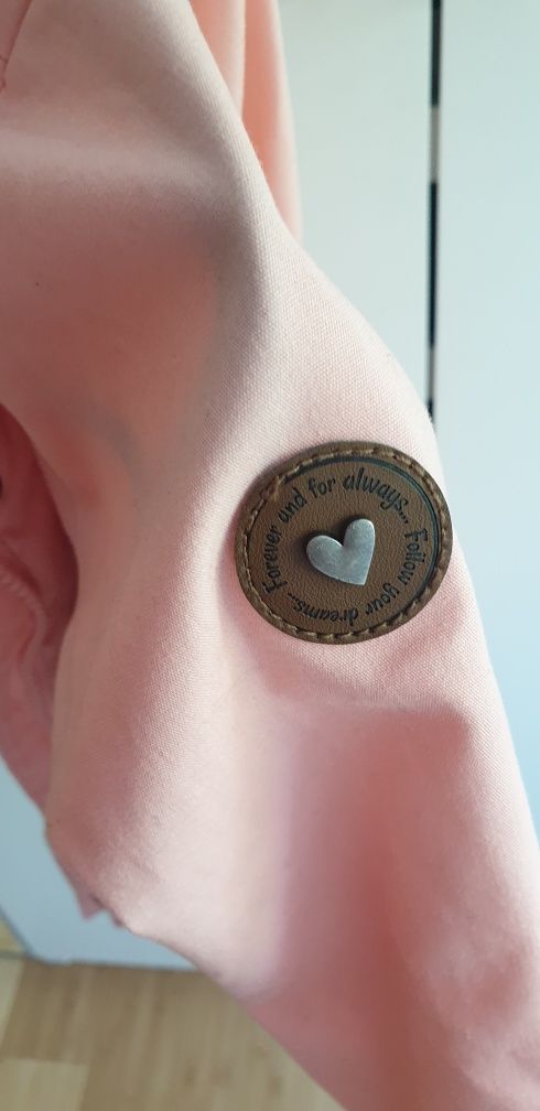 Kurteczka parka dziewczęca bawełniana podszewka rozm 122