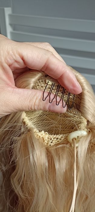 Nowa kita kucyk włosy syntetyczne blond