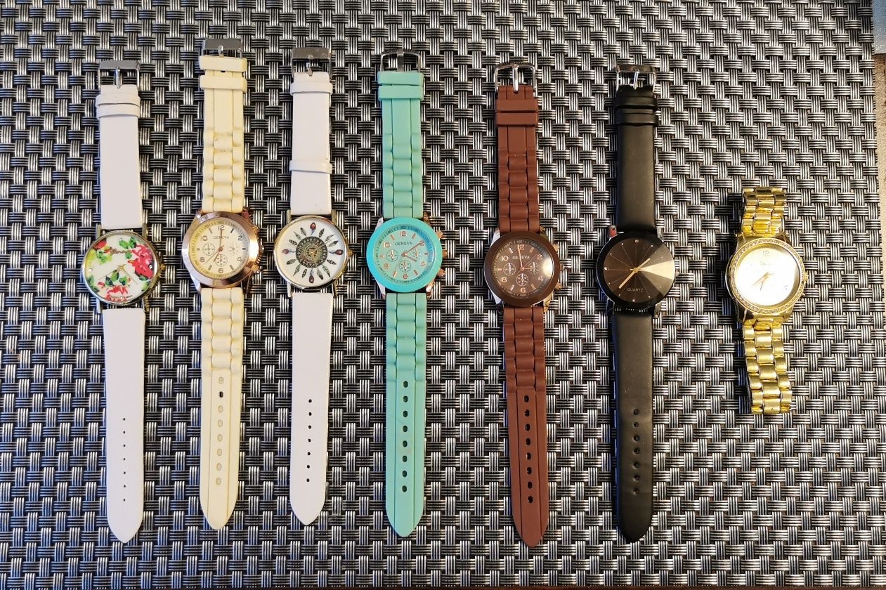 Zegarki - zestaw 7 sztuk zegarków / zegarek