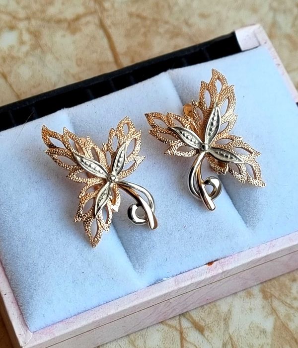 золотые серьги времён СССР, 583 проба