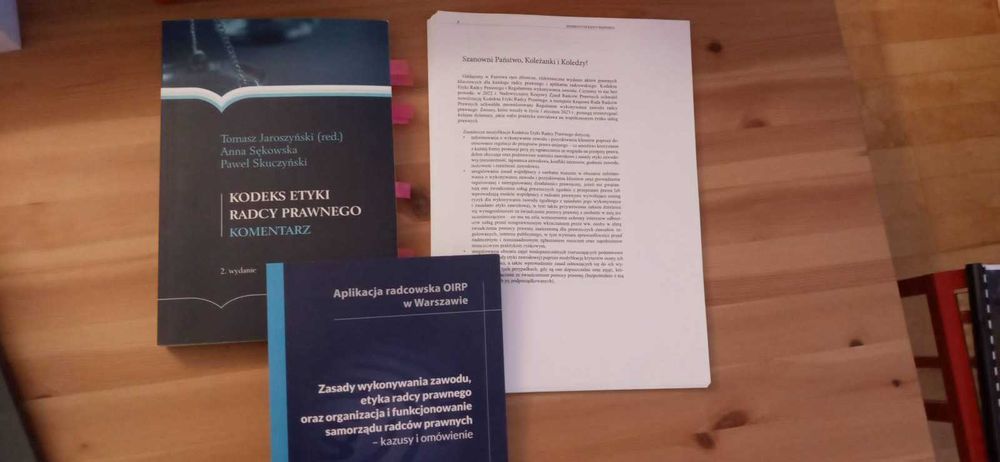 Sprzedam zestaw na egzamin radcowski z etyki