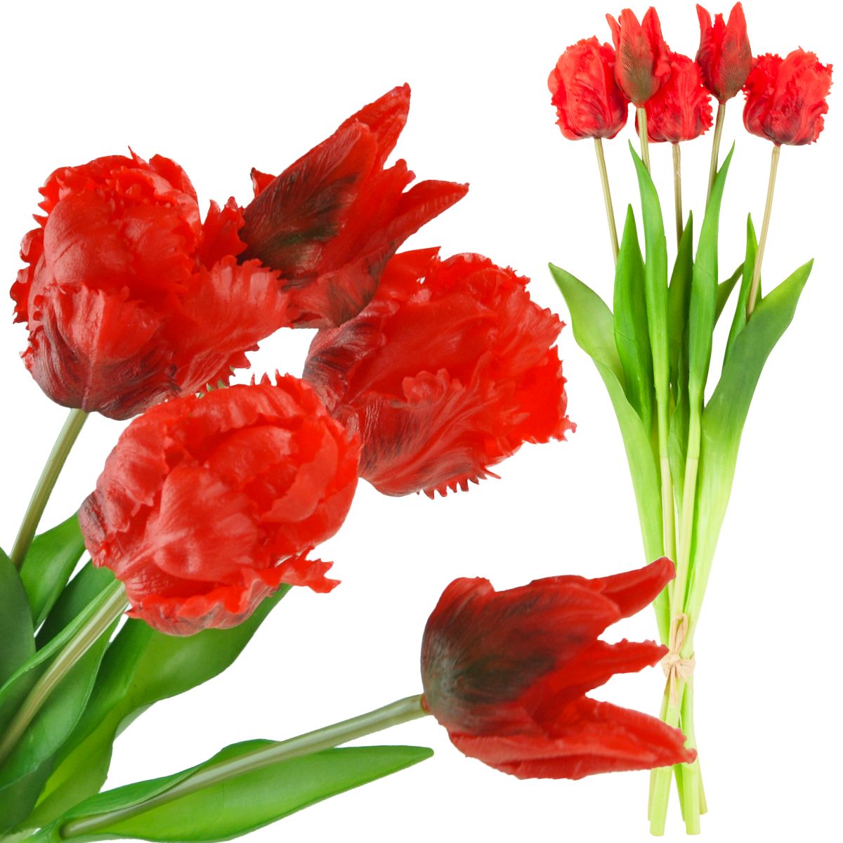 cv13899-8 tulipany bukiet tulipanów papuzie sztuczne kwiaty