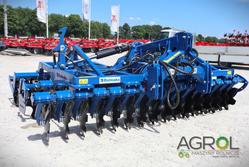 Brona talerzowa ciężka 4m Rolmako U652 hydraulicznie składana daszek