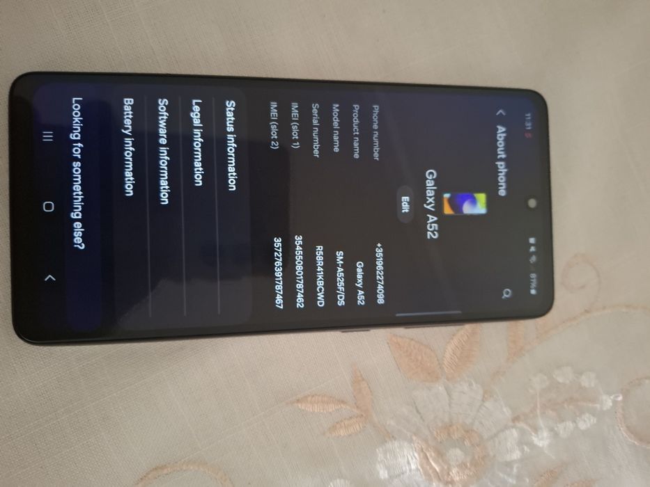 Samsung A52 5g branco