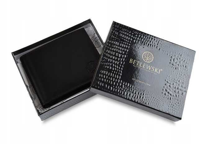 Betlewski portfel skóra naturalna BPM-VTCC-66 CZARNY mężczyzna ttst178