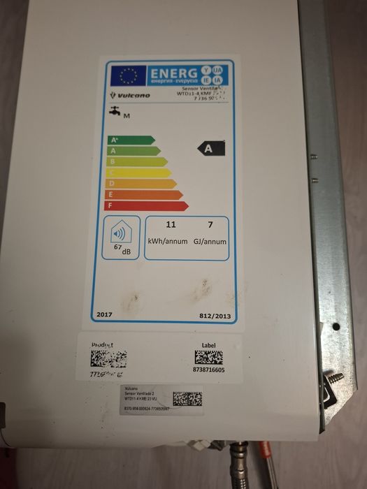 Esquentador vulcano ventilado