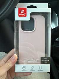 Etui CRONG IPhone 14pro MagSafe piaskowy róż