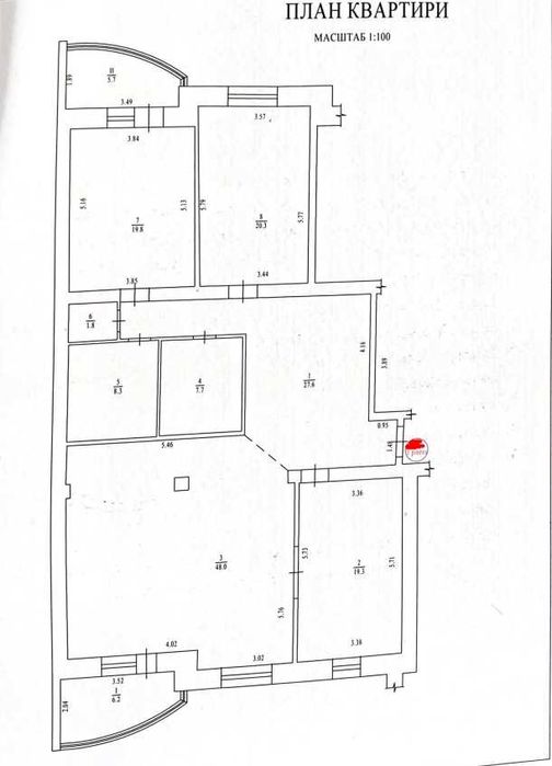 ‼️Центр‼️4 кімнатна квартира в найкращому будинку Полтави, 218 м²