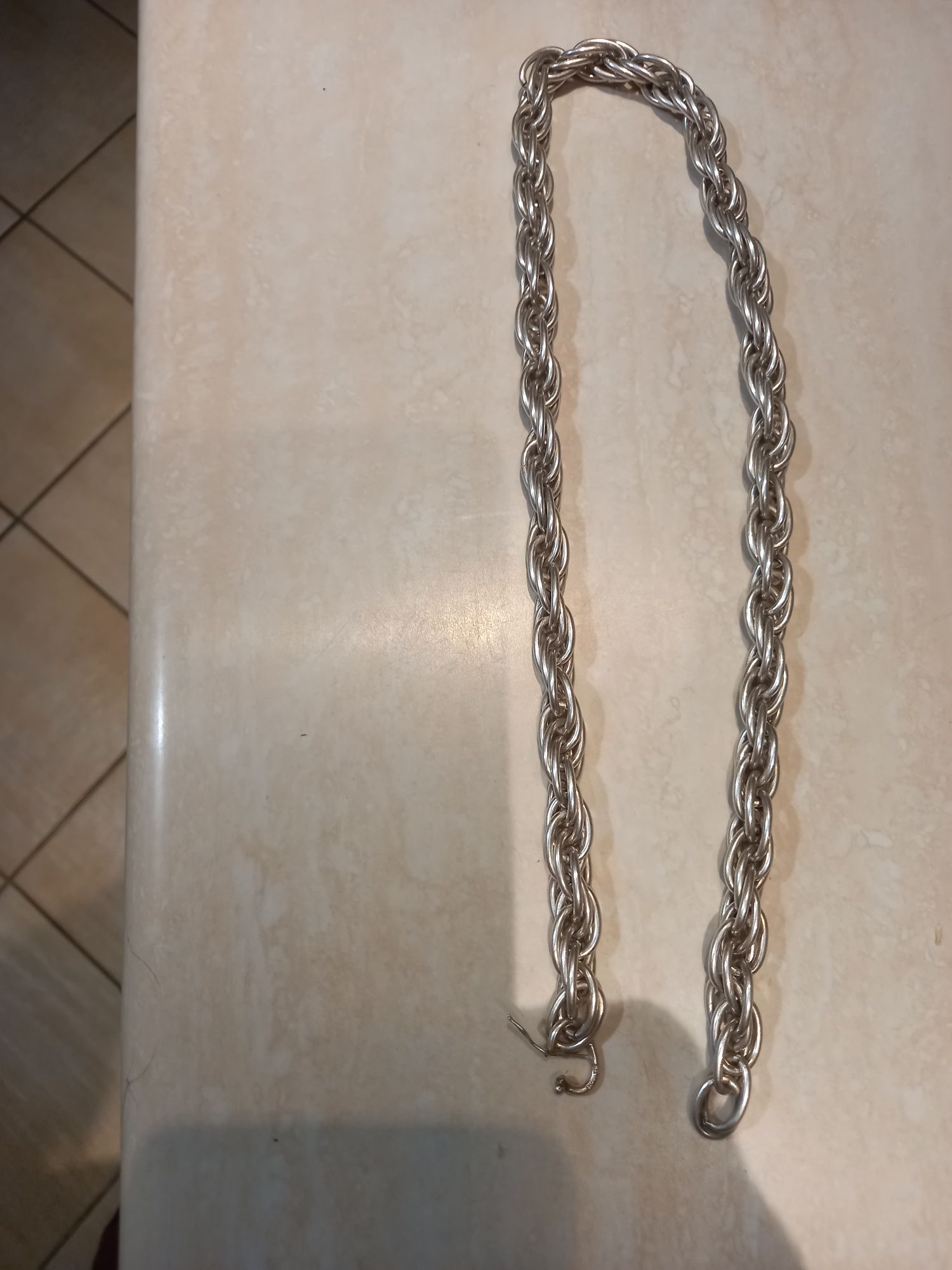 Łańcuch srebrny cudo