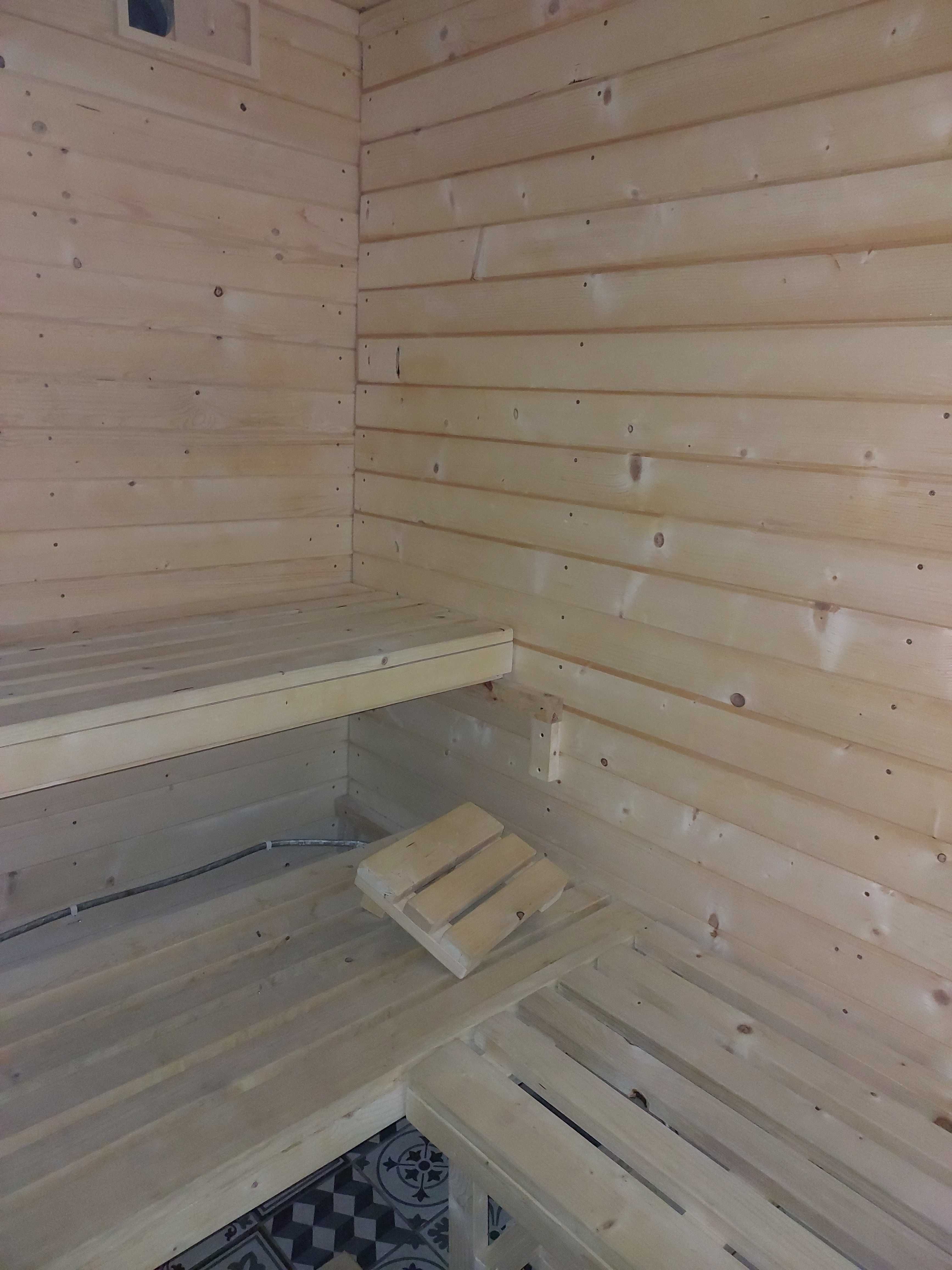 Sauna ogrodowa z piecem elektrycznym