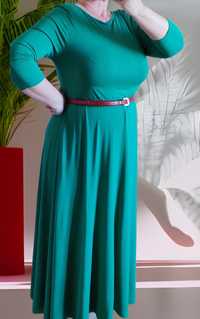 Kloszowa zielona sukienka a'la Marilyn 44/46