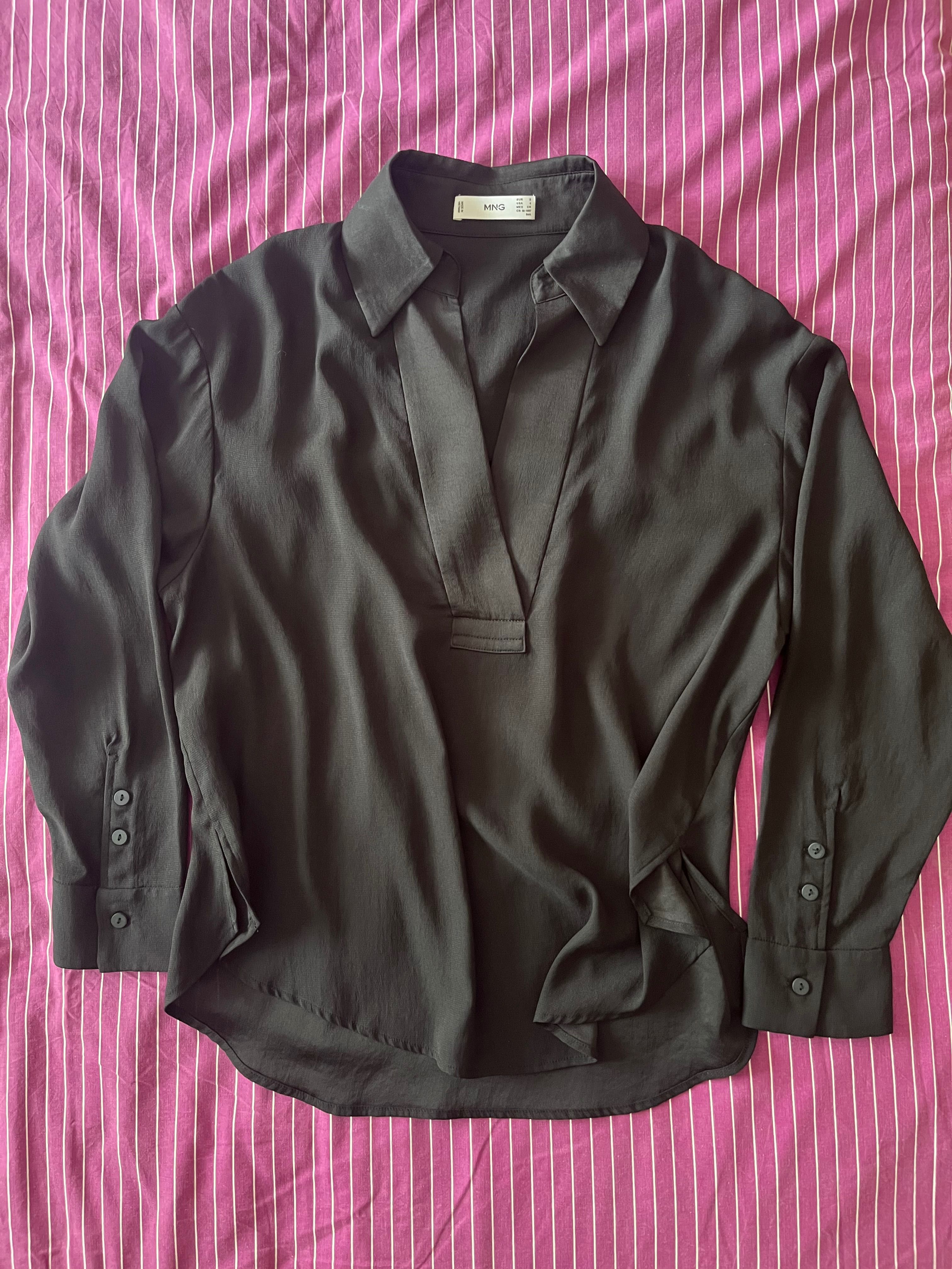 Blusa preta Mango