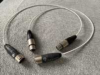 Przewody audio XLR marki Locus Design model Cryoparts, dł. 2x70 cm