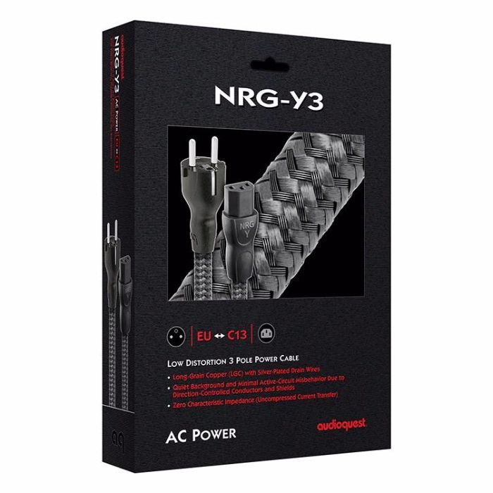 сетевой кабель AudioQuest NRG X3,NRG Y3,NRG Z3,X2,Y2,Z2