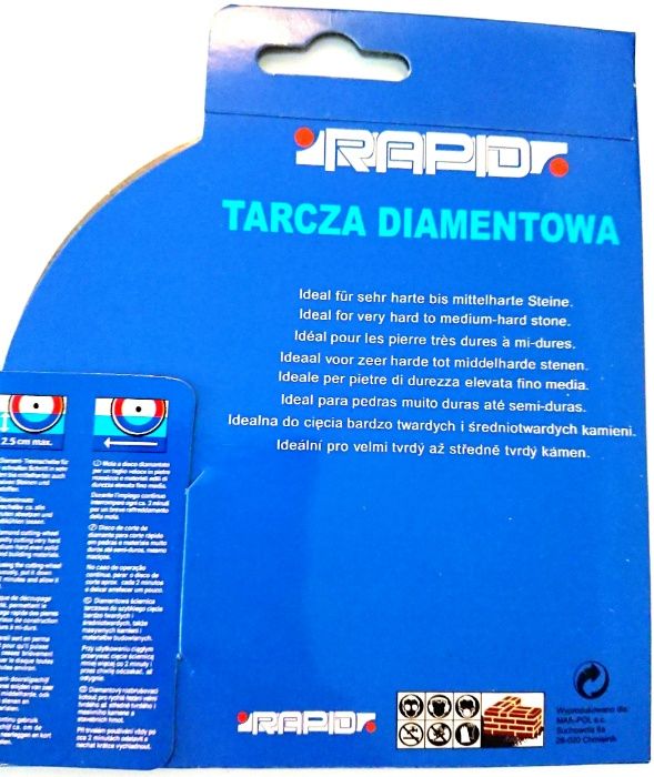 Tarcza diamentowa 125mm 22,2 1,2mm do glazury gresu kamienia płytek