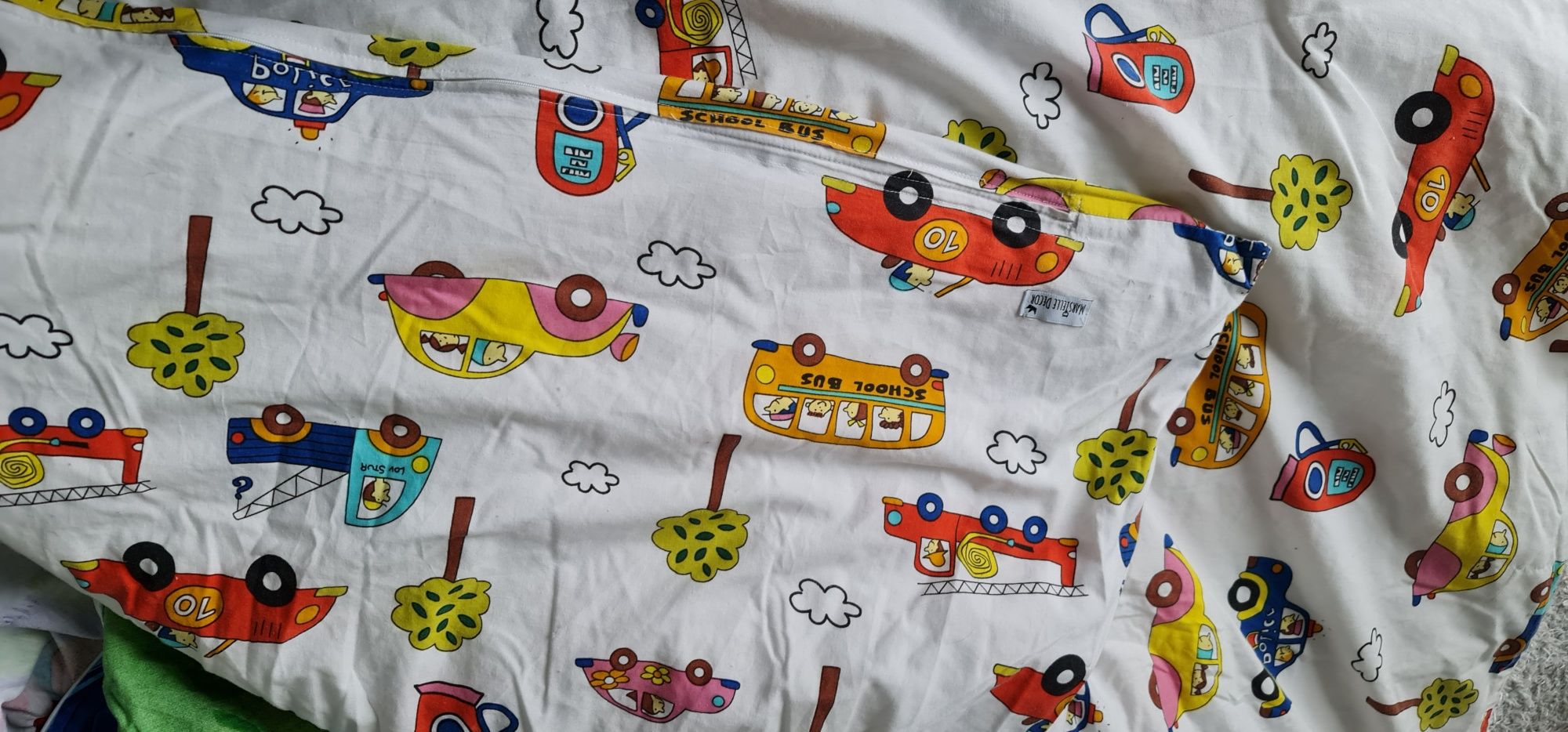 Pościel poszewka dziecięca auta marsielle decor bawełna