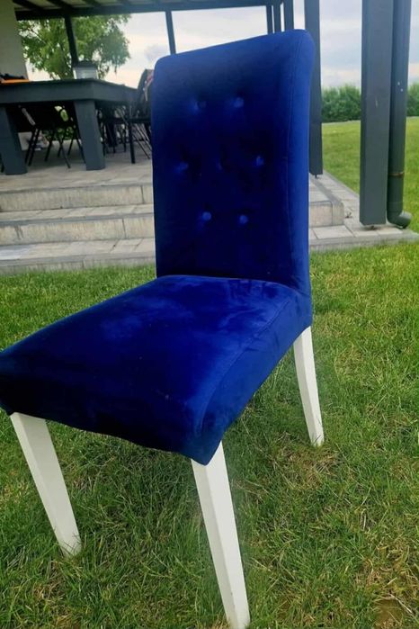 Krzesła welurowe 8 szt