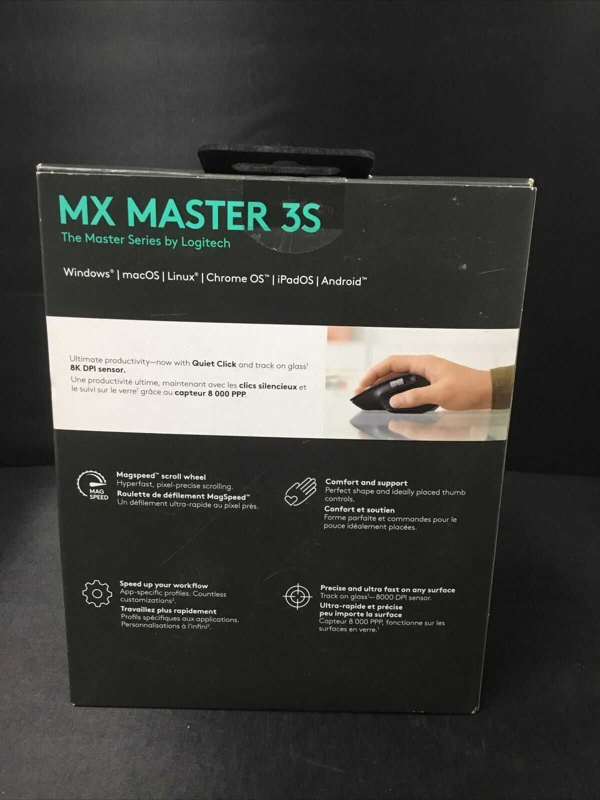 Logitech MX Master 3S Черная 100% Black не Графит Новая USA 910-006556