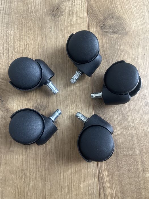 Kółka obrotowe do fotela biurowego 5 sztuk