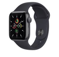 Нові Apple Watch SE, 44mm Space Gray Midnight Band MKQ63