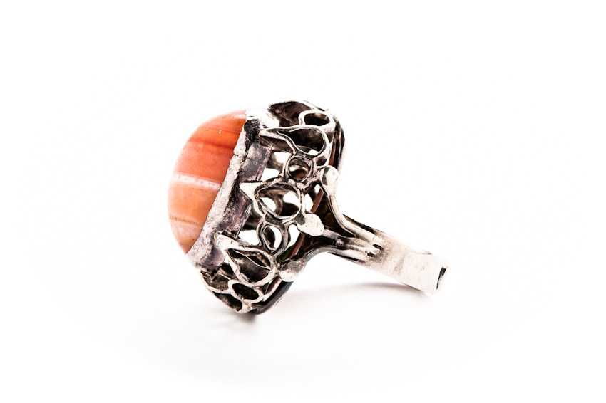 Olbrzymi Srebrny Pierścionek - 15,60g - PRL - VINTAGE - KRAKÓW