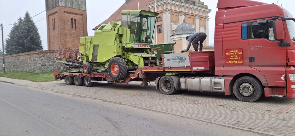 Usługi transportowe maszyn rolniczych